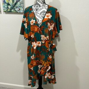Shien Curve Wrap Dress 4X